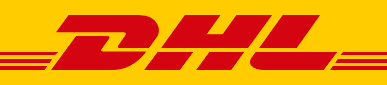 The logo of DHL