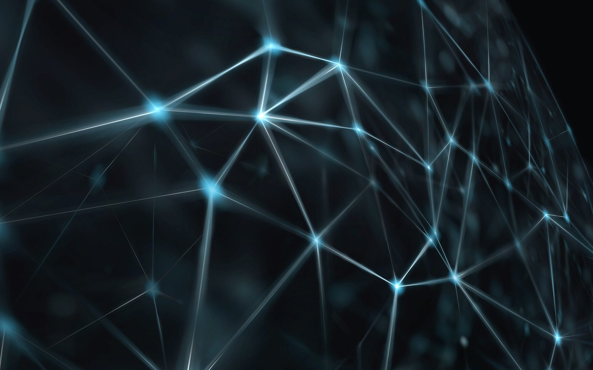 Blockchain,Network,-,Abstract,Connected,Dots,On,Bright,Blue,Background.