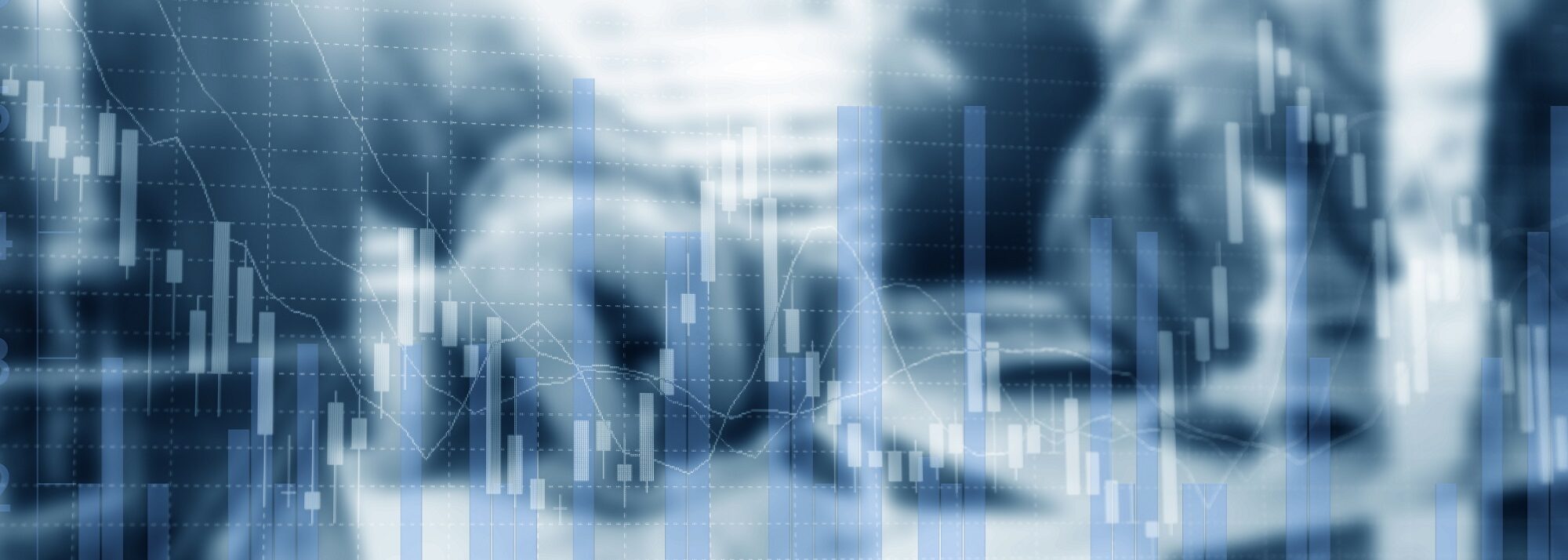 Silhouettes,Of,Business,People.,Stock,Market,Graph,And,Bar,Candlestick